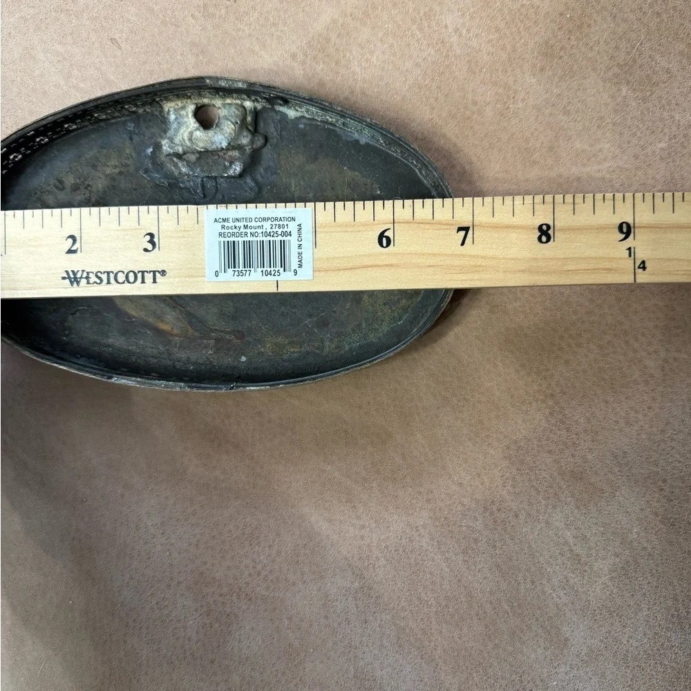 Vintage Metal Oval Tray
